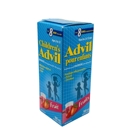 Advil Children's Suspension Dye Free (100mL, Blue Raspberry Flavour)