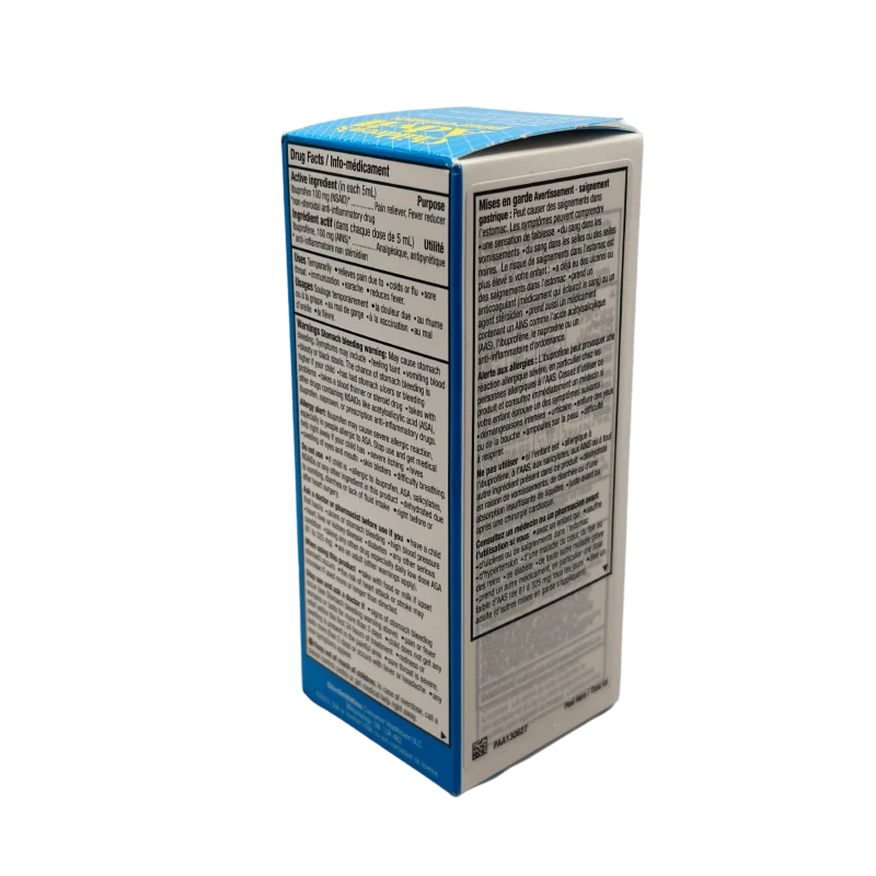Advil Children's Suspension Dye Free (100mL, Blue Raspberry Flavour) - Image 4