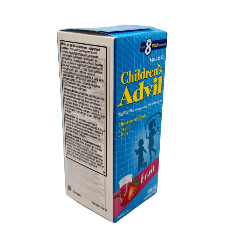 Advil Children's Suspension Dye Free (100mL, Blue Raspberry Flavour) - Image 3
