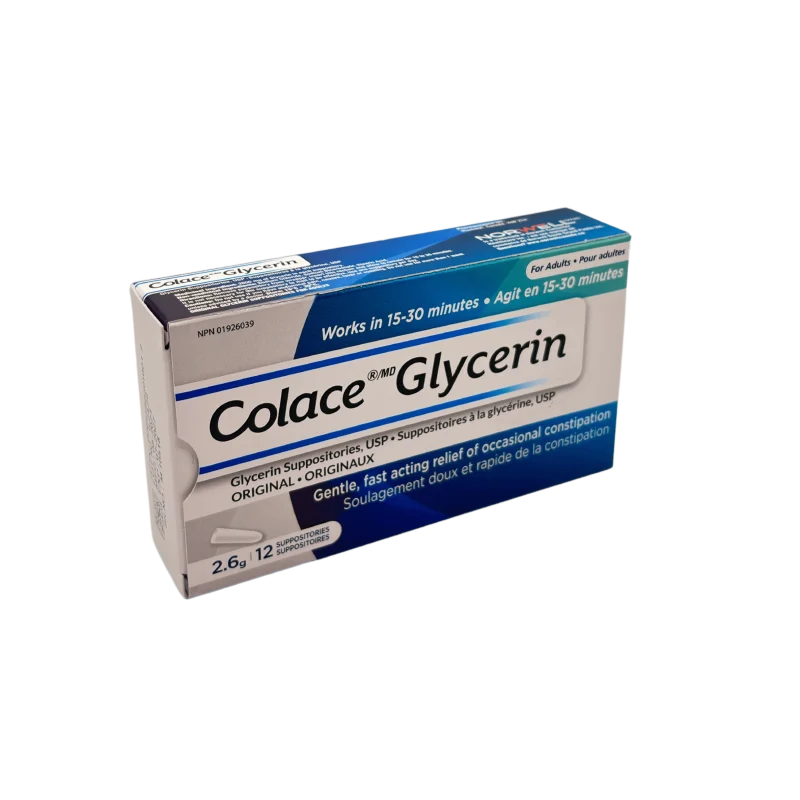 Colace Glycerin Suppositories - Adult | Gentle Fast Acting Relief of Occasional Constipation, 12 Suppositories - Image 3