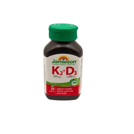 Jamieson Vitamin K2 120 mcg + D3 1000 IU - 30 Softgels