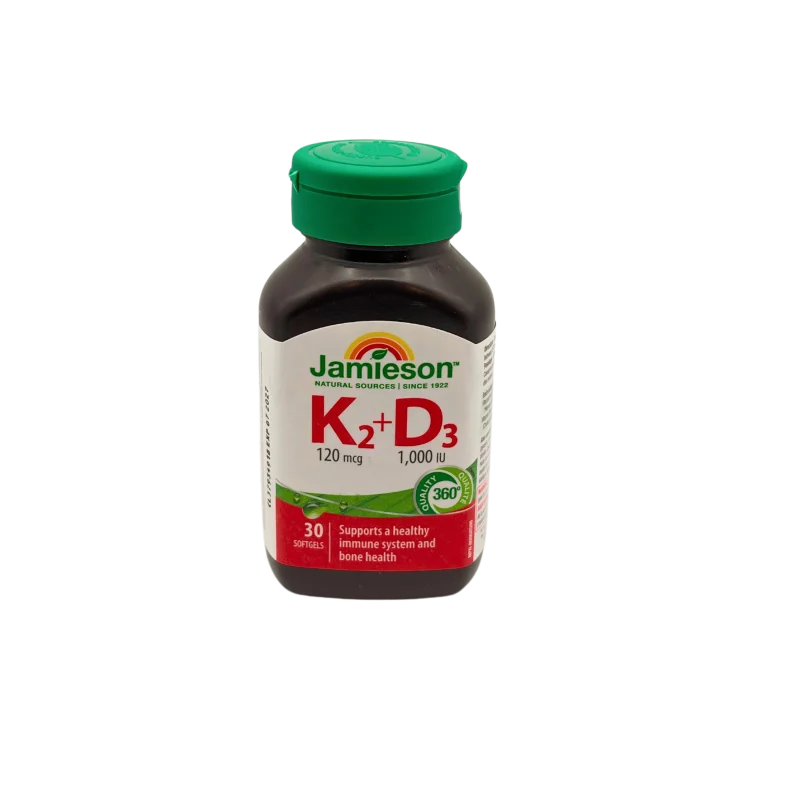 Jamieson Vitamin K2 120 mcg + D3 1000 IU - 30 Softgels