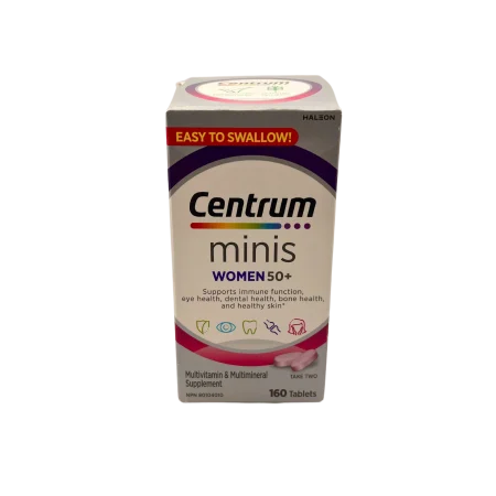 Centrum Women 50 Plus Multivitamins/Minerals Supplement for Women 50+, 160 Mini Tablets