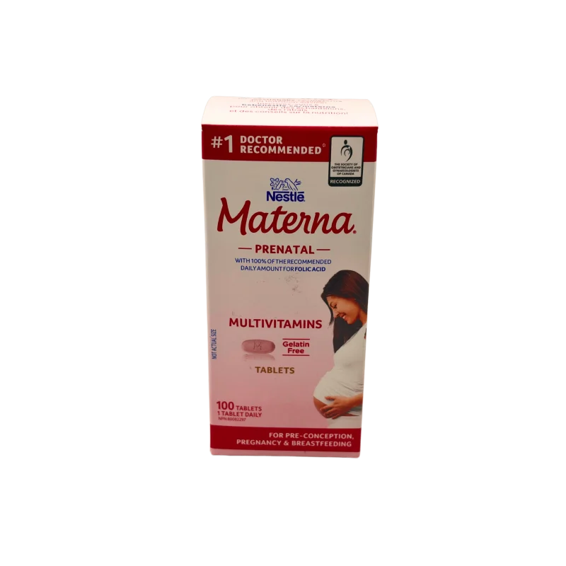 Materna Nestle Prenatal Postpartum Vitamin & Mineral Supplement 100 Tablets - Image 3