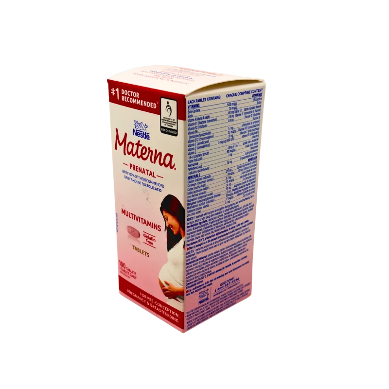Materna Nestle Prenatal Postpartum Vitamin & Mineral Supplement 100 Tablets - Image 4