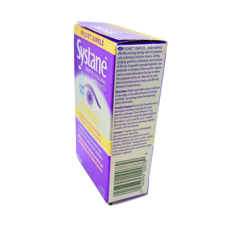 Systane Complete Lubricant Eye Drops Instant & All Day Relief - 2 * 10 mL - Image 7