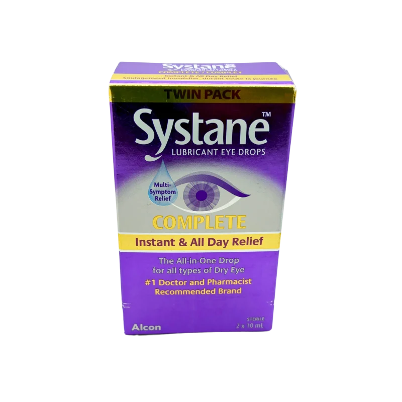 Systane Complete Lubricant Eye Drops Instant & All Day Relief - 2 * 10 mL