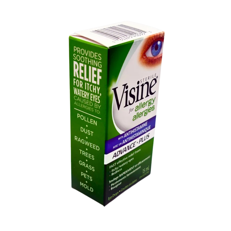 Visine Advance with Antihistamine Allergy Eye Drops, 15 mL - Image 4
