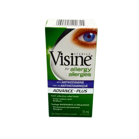 Visine Advance with Antihistamine Allergy Eye Drops, 15 mL
