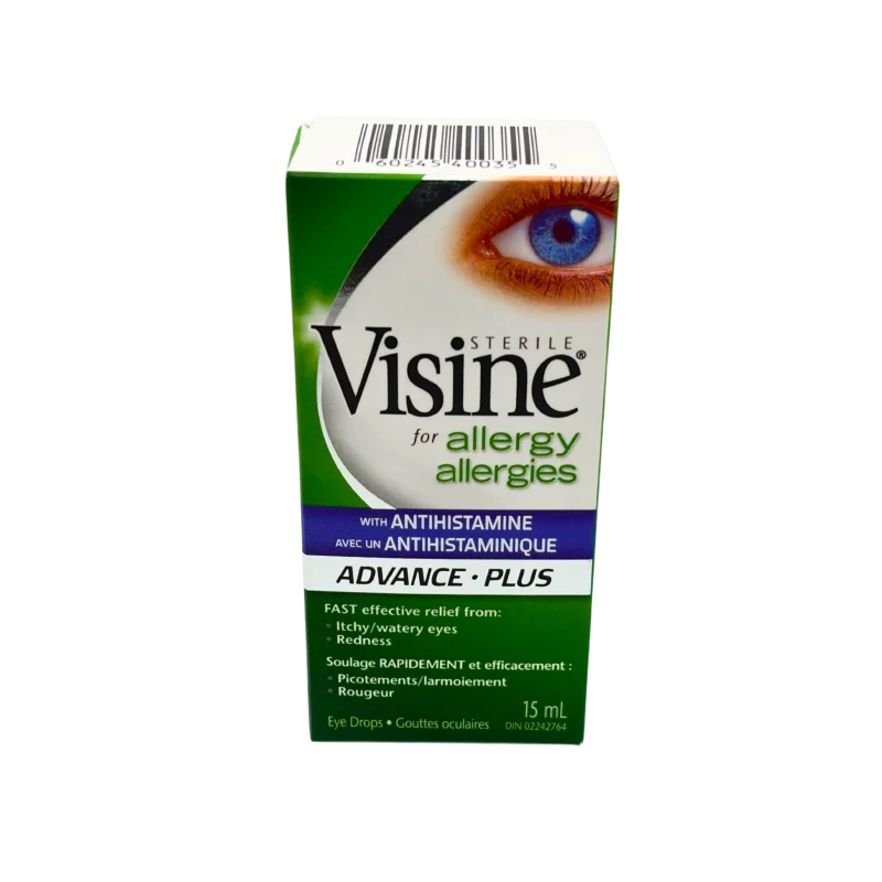 Visine Advance with Antihistamine Allergy Eye Drops, 15 mL