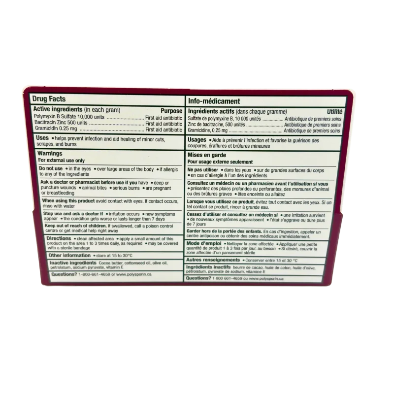POLYSPORIN Triple Antibiotic Ointment Heal-Fast Formula - Extra Infection Protection - 30gr - Image 3