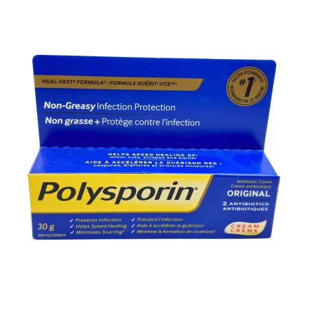 POLYSPORIN Original 2 Antibiotic Cream Heal-Fast Formula - Non-Greasy Infection Protection - 30gr